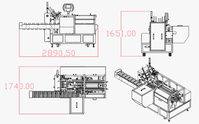 LY300-3自動裝盒機尺寸圖